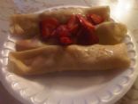 Easy Crepes with Strawberries & Syrup