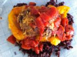 Tex-Mex turkey stuffed peppers