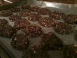 No Bake Chocolate-PB-Flax Seed-Stevia Cookies