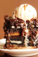 Ultimate Chocolate Chip Cookie n’ Oreo Fudge Brownie Bar