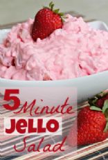 5 Minute Strawberry Jello Salad