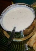 Coconut milk white gravy.