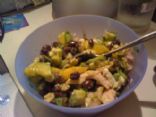 Mango, avocado and bean salad