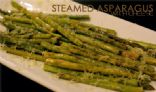 Steamed Asparagus with Cheese - Lite