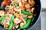 Ginger Lime Shrimp and noodles