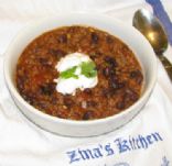 Spicy Beef and Black Bean Chili