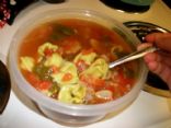 Spinach and Tortellini Soup 