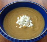 Parsnip Vegetable Soup w/ Goat cheese