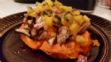 Sweet Potato w/ Jamaican Jerk Chicken and Mango Salsa