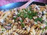 Pasta with Caramelized Vidalias and Blue Cheese