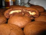 Almond Butter Stuffed Cocoa Cookies