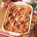 Overnight Peaches and Cream French Toast