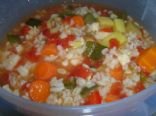 Garden Vegetable Barley soup