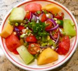 Rainbow Fruit & Pepper Salad