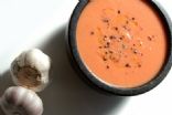Smoky “Roasted” Garlic & Red Pepper Soup 