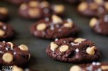 Salted Dark Chocolate Peanut Butter Cookies