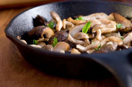 Triple Mushroom Saute with Toasted Walnuts 