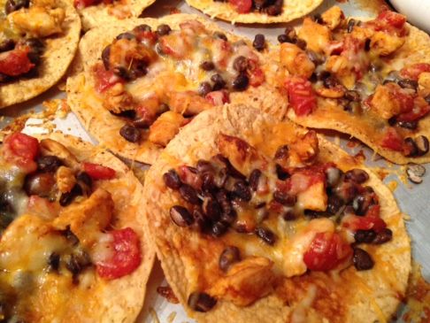 Jen's Easy Black Bean and Chicken Tostadas Recipe | SparkRecipes