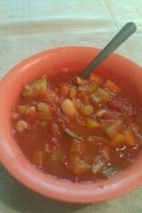 Very veggie bean soup