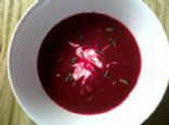 Beet and Carrot soup with Ginger