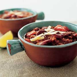 Beef Chili with Bacon and Black Beans Recipe | SparkRecipes