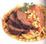 Leg of Lamb with White Beans