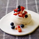 Mini Pavlovas with Whipped Cream and Berries