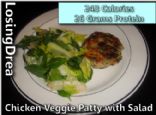Easy Side Salad of Greens With Fat Free Italian Dressing