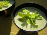 Raw Cream of Celery Soup with a Kick 