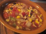 Mexcian Chicken Soup with Black Beans & Veggies