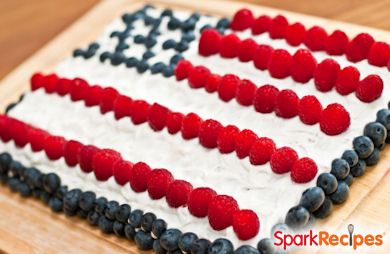 Wave Your Flag Cake Recipe  SparkRecipes