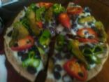 Green mexican pizza