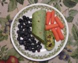 Black Bean and Yellow Rice Spinach Wrap