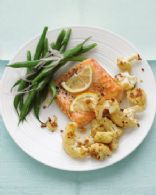 Roasted Salmon with spicy cauliflower