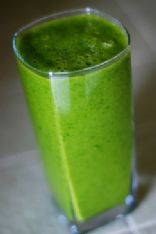 Kale Smoothie With Fruit, PB & Milk