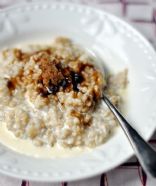 Steel cut oats (made the night before)