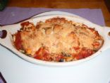Eggplant Parmesan with Chicken Breast