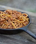 Clean Eating Skillet Spaghetti 
