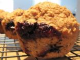 Oatmeal Apple Blueberry Muffins