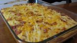 Hash Brown Casserole with Bacon, Onions, and Cheese