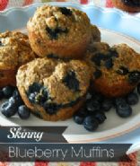 Skinny Blueberry Banana Muffins