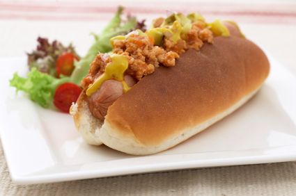 Hot dog with chilli and coriander salsa, Recipe