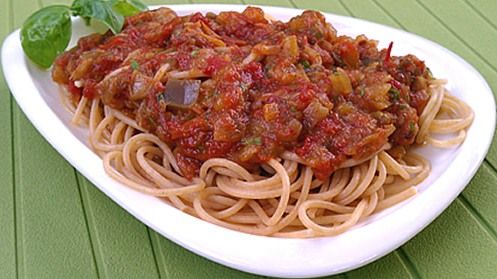 Super Fresh Homemade Italian Eggplant Spaghetti Sauce Recipe