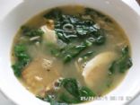 Baby Spinach & Salted Eggs Soup
