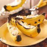 Stuffed Banana Boats - Microwave