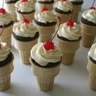 Ice Cream Cone Cupcakes