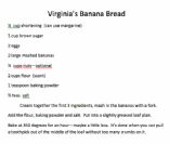 Virginia's Banana Bread