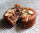 Almond Meal Banana Muffins w/ Chocolate Center