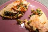 Hummus and Spinach Stuffed Chicken 