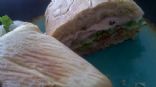 Chicken Pesto Focaccia sandwich